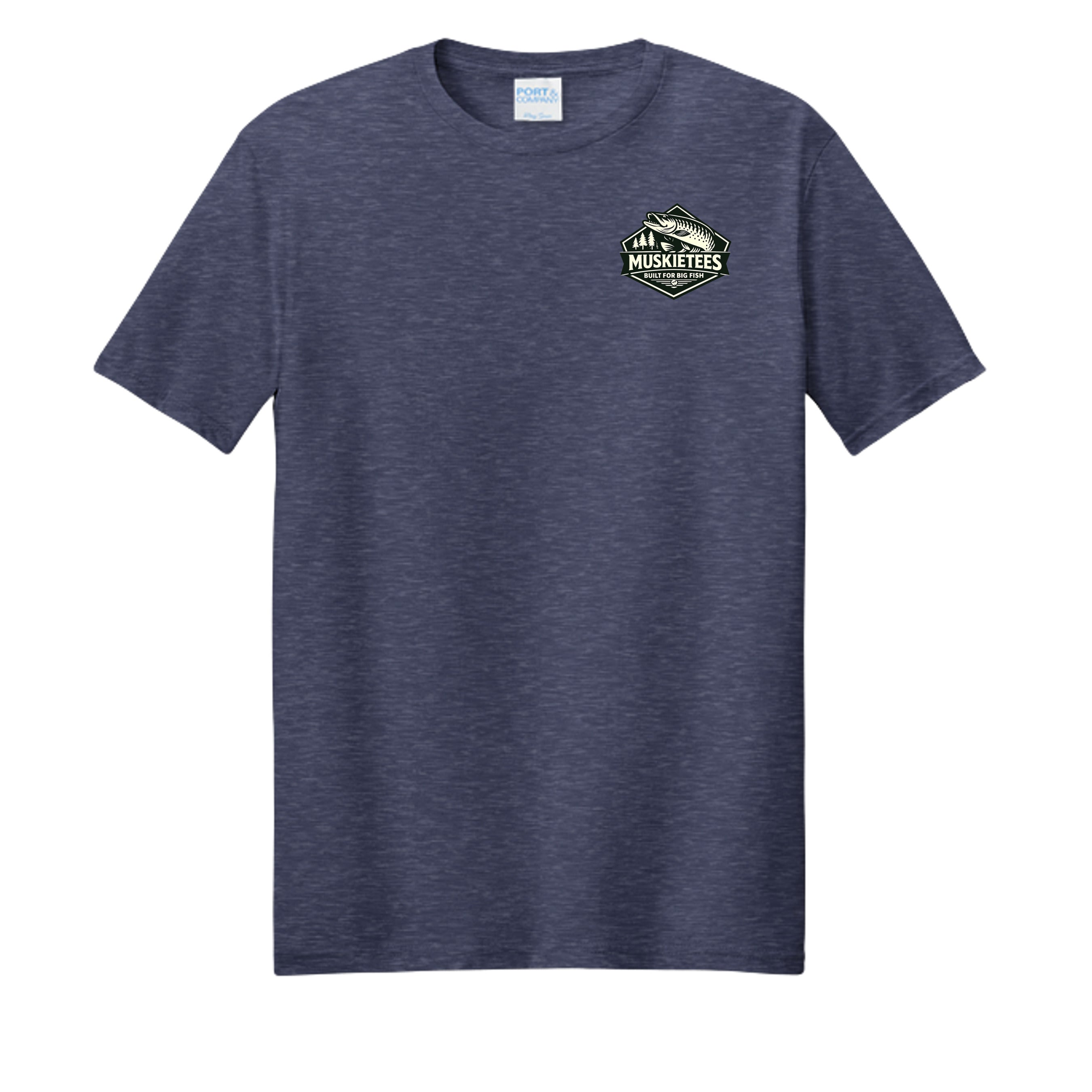 Team Navy Heather - PC455 - FRONT
