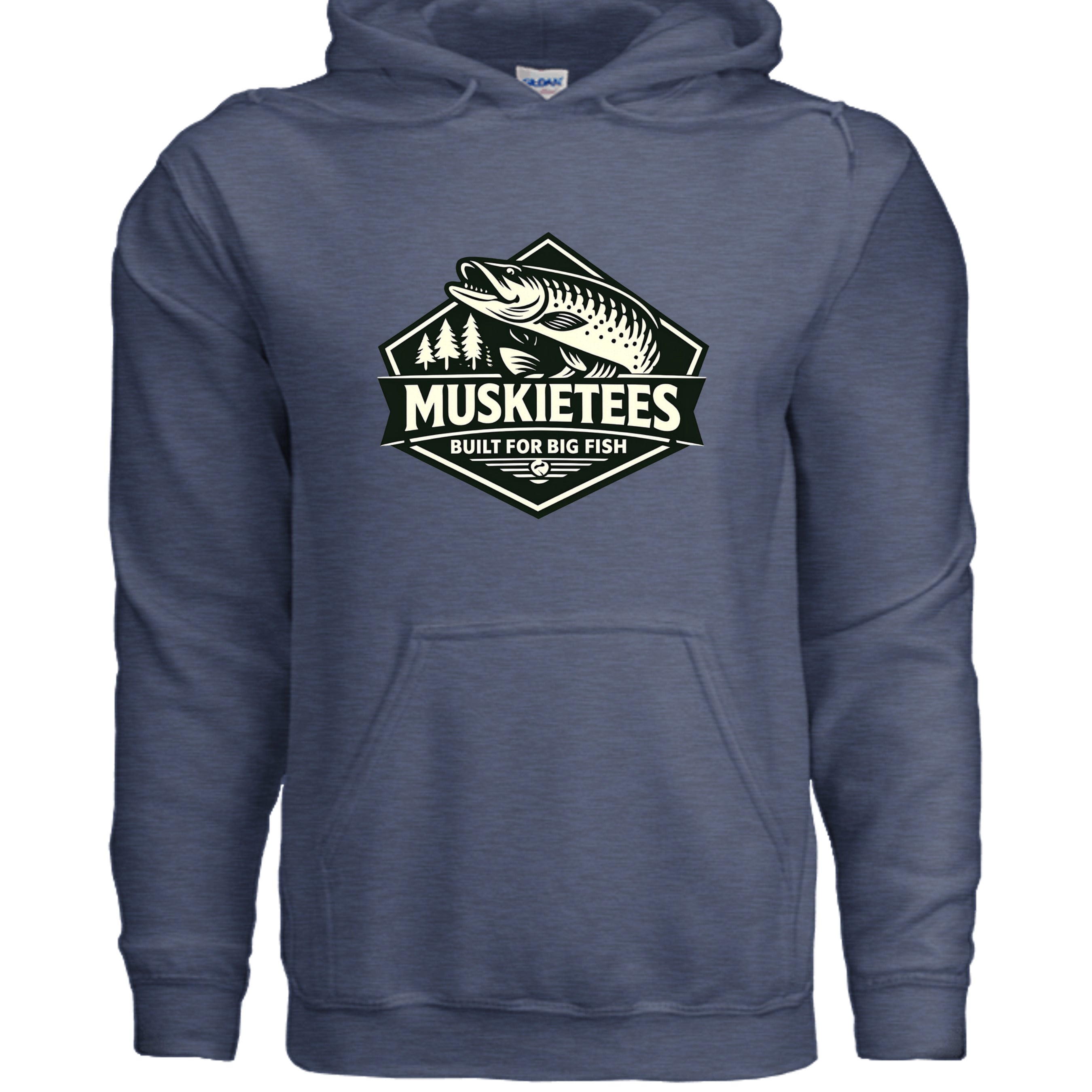 Heather Sport Dark Navy - G185 - FRONT