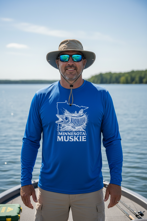 Minnesota Muskie Performance T-Shirt – UPF 50+, Moisture-Wicking, Sizes XS–4XL