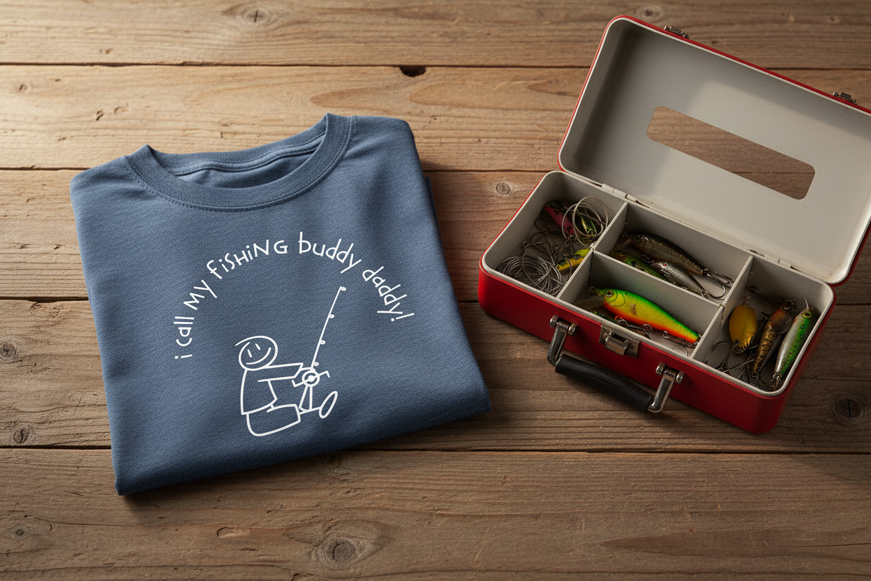 I Call My Fishing Buddy Daddy – Toddler Fishing T-Shirt